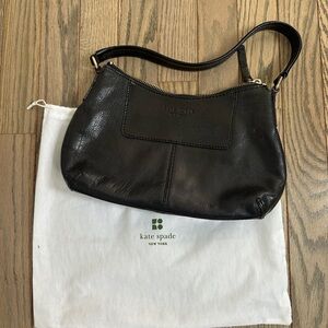 Kate Spade Black Leather Hobo Shoulder Bag, very good condition